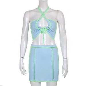 OEM manufactory spring and summer new women's anti -car contrasting color