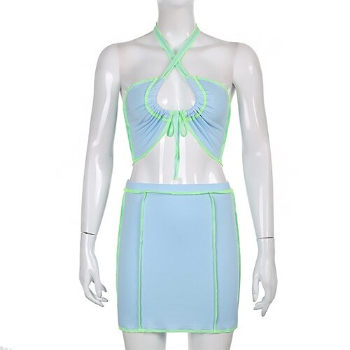 OEM manufactory spring and summer new women's anti -car contrasting color