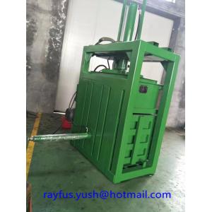 Single Cylinder Cardboard Baler Machine / Industrial Vertical Cardboard Baler
