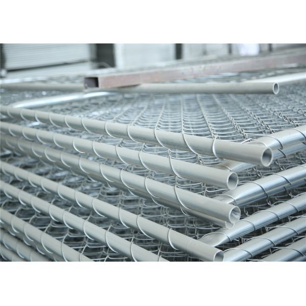 Construction Chain Link Fence Panels ASTM 396 standard Hot dipped Galvanized and