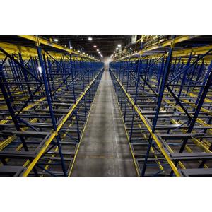 Buy cheap Multi Level Push Back Pallet Rack System With Steel Movable Trolley from wholesalers