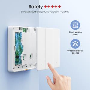 Buy cheap Zigbee Smart Switch no capacitor required With Timing Voice App Alexa Google Home No Neutral Tuya Wall Light Button Switch from wholesalers
