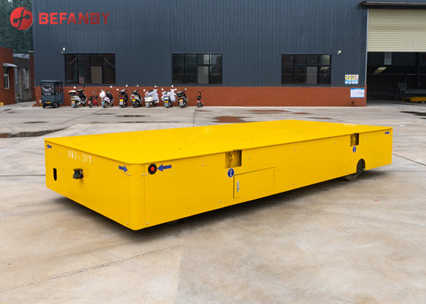 Quality 15t Powered Flatbed Trackless Transfer Trolley for sale