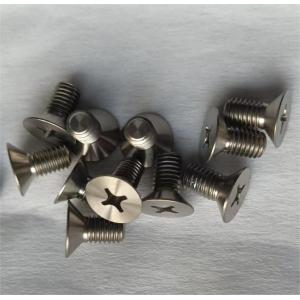 Buy cheap Gr1 Gr2 Gr3 Gr4 Gr5 Titanium Flat Head Phillips Screws Forging Or Drawing from wholesalers