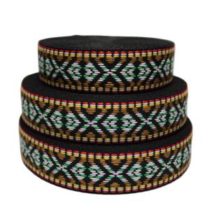 Buy cheap Custom Brand Logo Ethnic Style Jacquard Ribbon Strap from wholesalers