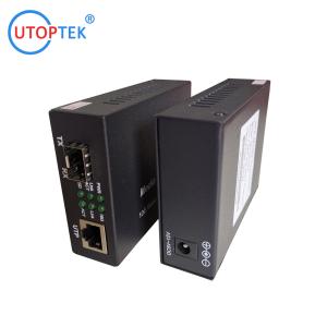 10G SFP+ to RJ45 Fiber Media Converter with 10G SR 850nm 300m SFP+ Transceiver