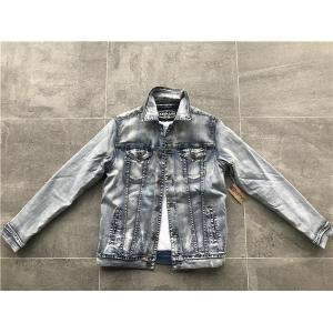 Popular Light Wash Denim Jacket Mens Sherpa Lined Trucker Jacket TW76524