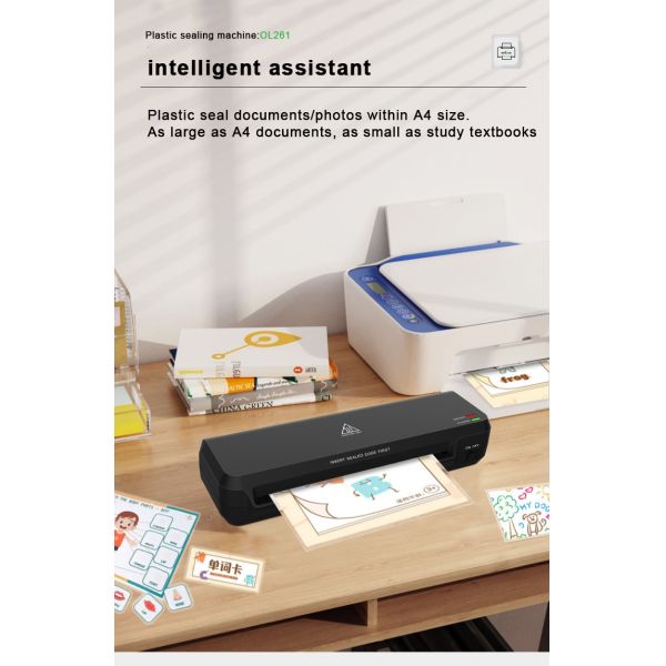 OL261 A4 Photo Laminator With Overheat Protection And Professional Lamination