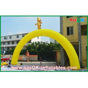 Buy cheap Inflatable Rainbow Arch Customized Yellow Fire - Proof Finish Line Inflatable Arch For Sports Games from wholesalers