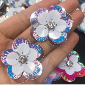 Buy cheap Top-Grade DIY Shell Flower Sequins for Women's Shoes Clothes Skirt Multi-Color Plastic Weddings Events Packaged in Boxes from wholesalers