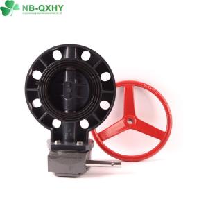 Buy cheap QX Manual Flange Butterfly Valve for Sea Water EPDM Rubber Seat PVC Control Valve from wholesalers