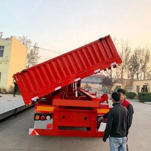 Buy cheap CIMC 40FT 3 Axle tare weight 8.5t 1300*2500mm heavy duty mechanical suspension 13pc leaf spring Wall Side Rollover semi trailer from wholesalers