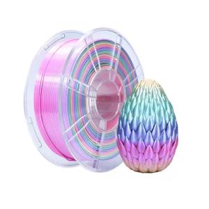 Buy cheap Silk Rainbow PLA Candy Plus Toughness Enhanced 3D Printer Filament For Smooth from wholesalers