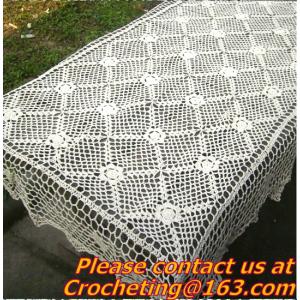 Handmade Table Cloth Crochet Table Runner Dining Party Tablecloth Lace
