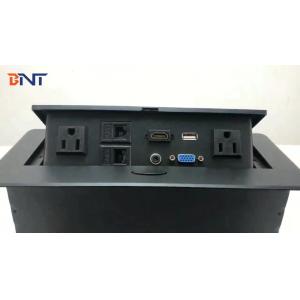 Hot sale multimedia power data ports concealed desk pop up power outlet