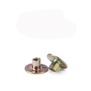 Buy cheap Colour Zinc Three Hole Round Nut Lock Tee Nut M6 M8 M10 Three Hole Round Base Lock Nut from wholesalers