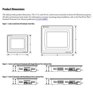 Allen Bradley PanelView Plus 7 Standard 2711P-T12W21D8S HMI touch screen New