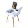 Buy cheap MDF Board 34cm Height Make Up Wooden Table With Mirror from wholesalers