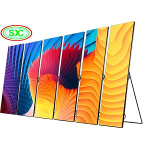 Buy cheap SMD2121 1200cd/sqm P2.5 Led Poster Screen 3G 4G System easy move and installation from wholesalers