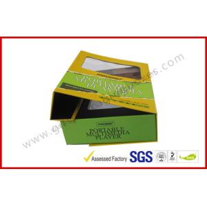 Transparent Window Electronics Gift Packaging , Printed Paper Standard Magnetic