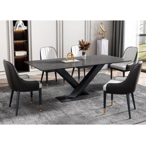Rugged Modern Design Family Hotel Slate Dining Table