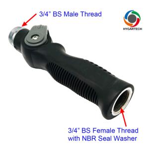 Metal Watering Wand With Thumb Control Valve 2 Quot Face Aluminum Sprayhead For