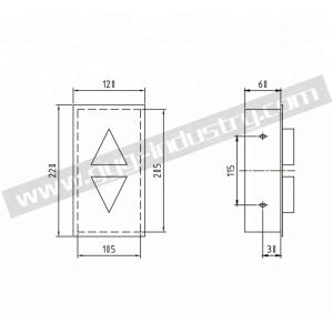 Buy cheap STAINLESS STEEL ELEVATOR SPARE PARTS ELEVATOR HALL LANTERN from wholesalers