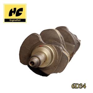 Auto Spare 6D34T Diesel Engine Crankshaft Professional Oem Engine Parts