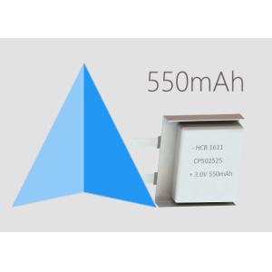 Buy cheap 366wh/kg 550mAh CP502525 Lithium Pouch Cell from wholesalers