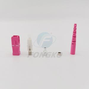 Buy cheap Sc Upc OM4 Simplex Fiber Optic Connector And Couplers for FTTH FTTX cable from wholesalers