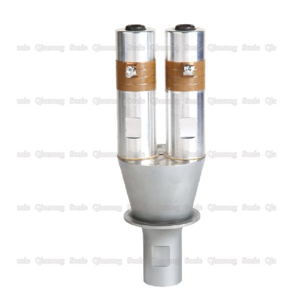Quality 38mm Diameter Double Welding  20 Khz Ultrasonic Transducer With PZT8 Piezoelectric Ceramics for sale