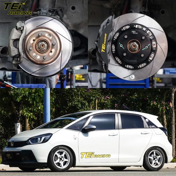 Quality Front Big Brake Kit 4 Piston Caliper with 286x24mm rotor BBK auto brake system For HONDA Life 15 Inch car rim for sale