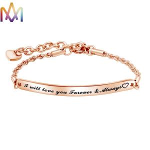 Buy cheap ODM Supported SS304 Custom Engraved Womens Bracelet from wholesalers