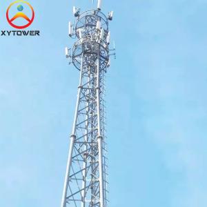 Buy cheap 20m Four Legged Steel Tube Antenna Microwave Cellular Communication Tower from wholesalers