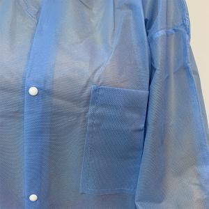 Buy cheap Medical Disposable PP Non-woven Lab Coat with Cuffs from wholesalers