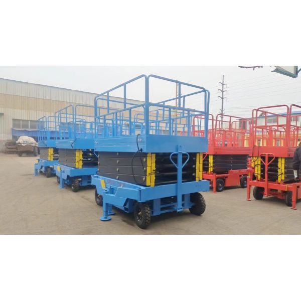 Buy cheap 300kgs 12m Suspended Platform Upright Scissor Lifts For Aerial Work from wholesalers