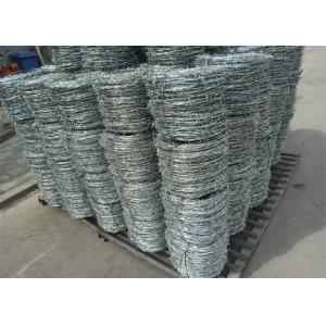 Electro Galvanized Barbed Wire Double Strand Silver Color Free Sample