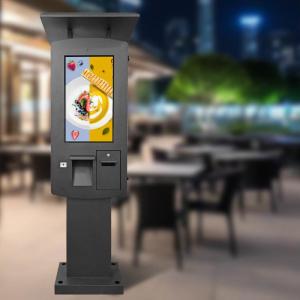 Buy cheap Black Color 32" Durable Outdoor Kiosk Thermal Printer QR Code Scanner Parking Payment Terminal from wholesalers