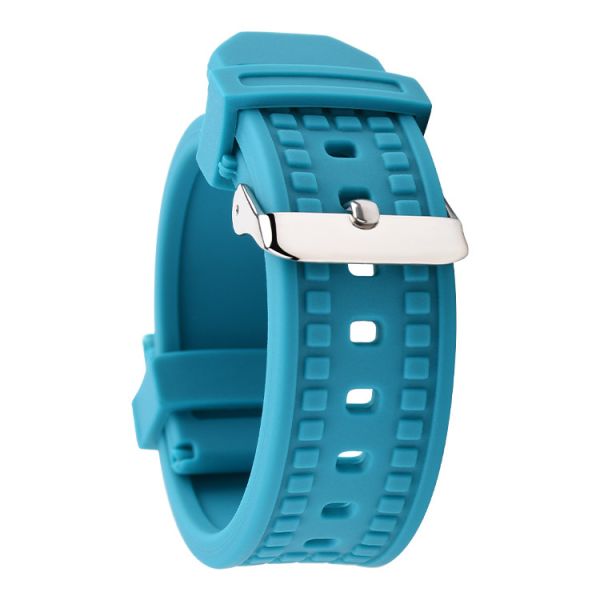 Buy cheap SHX Blue Silicone Watch Straps 20mm With Square Holes from wholesalers