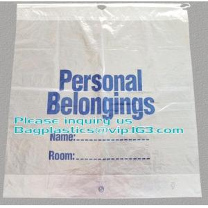 Buy cheap Biodegradable Drawstring Patient Belongings Bag,Manufacturer of Patient Belonging Bag with Rigid Handle OEM Available from wholesalers