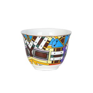 Small Ceramic Custom Printed Cawa Fashion Coffee Cups Without Handle