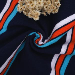 Durable Good Texture Comfortable Striped Material Fabric For Polo Shirt