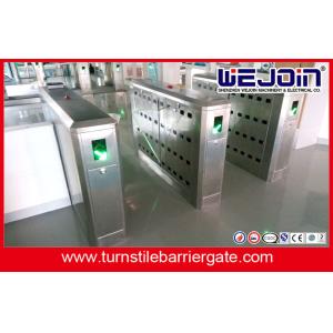 Buy cheap Half Height Safety Access Control Turnstile Gate Flap Barrier Gate from wholesalers
