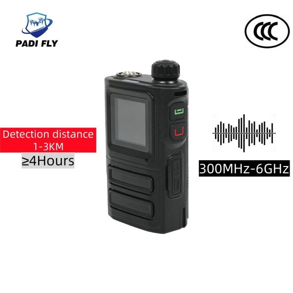 Buy cheap Durable 300MHz-6GHz All Band Anti Drone RF Jammer Portable 1-2km Drone Signal Alarm System Detector with Type-C Charging from wholesalers