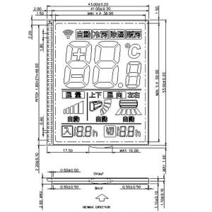 Buy cheap Air Conditioner Remote LCD Display Custom Segment LCD Display from wholesalers