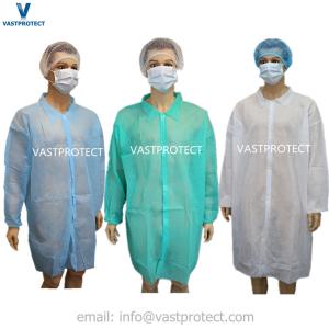 Buy cheap Customized Disposable Lab Coats with Ce Certificate and Magic Tape Closure from wholesalers