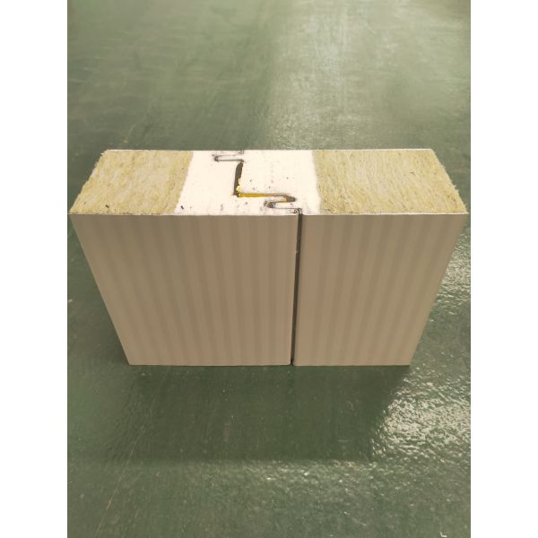 Quality PU Sealing Mineral Wool Rockwool Sandwich Panel 100kg/m3 OEM for sale