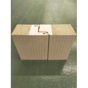 Buy cheap PU Sealing Mineral Wool Rockwool Sandwich Panel 100kg/m3 OEM from wholesalers