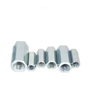 SAE Grade2/5 1/2" 3/4" Blue White Zinc Plated Steel Extra Long Hex Nuts Imperial