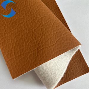 Buy cheap 100% Polyester Non Woven Backing  Artificial Leather Fabric Embossed Pattern from wholesalers